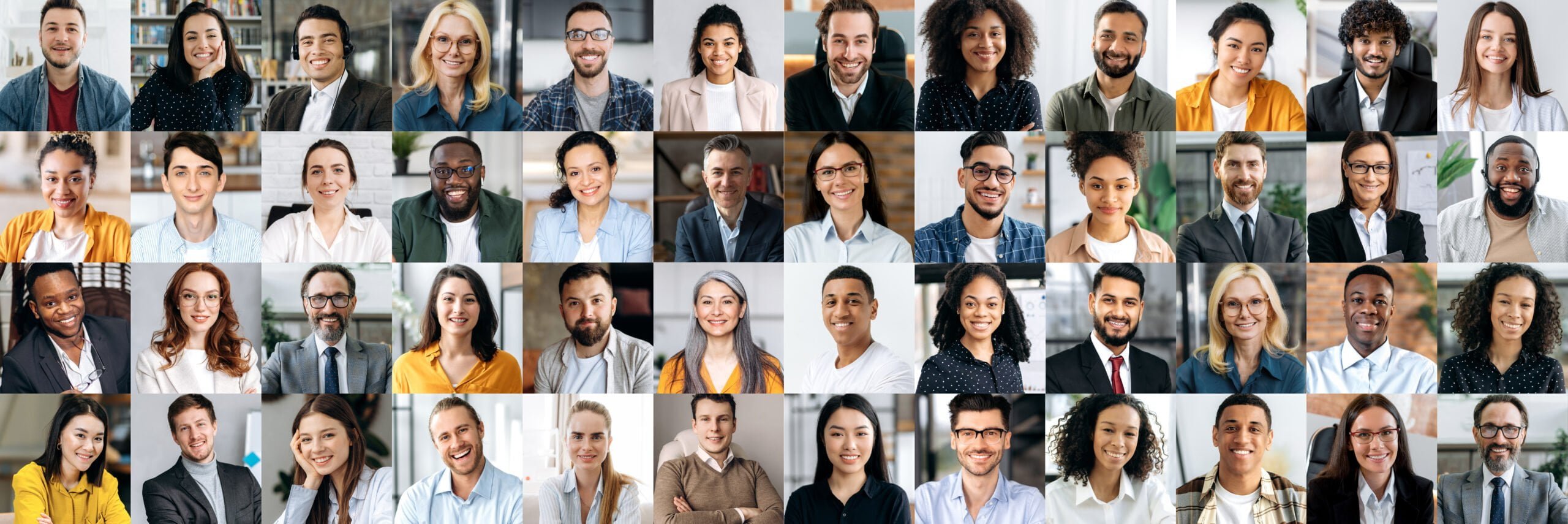 a collage of accountant people smiling